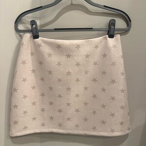 Altar’d State cream suede mini skirt